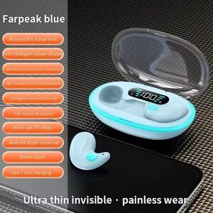 Farpeak Blue Wireless Earbuds